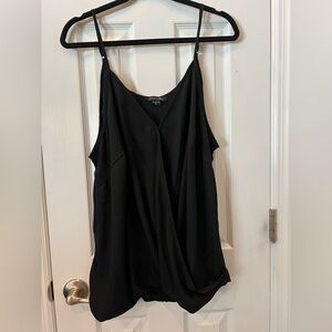 Black Wrap Camisole Top